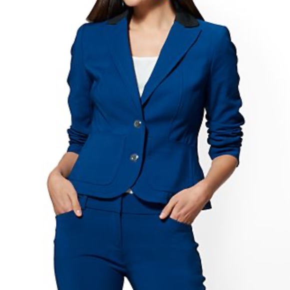 New York & Company Jackets & Blazers - NY&CO | 7th Avenue Royal Blue Two-Button Jacket 6